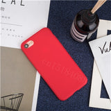 Luxury Soft Back Matte Color Cases for iPhone