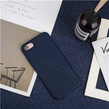 Luxury Soft Back Matte Color Cases for iPhone